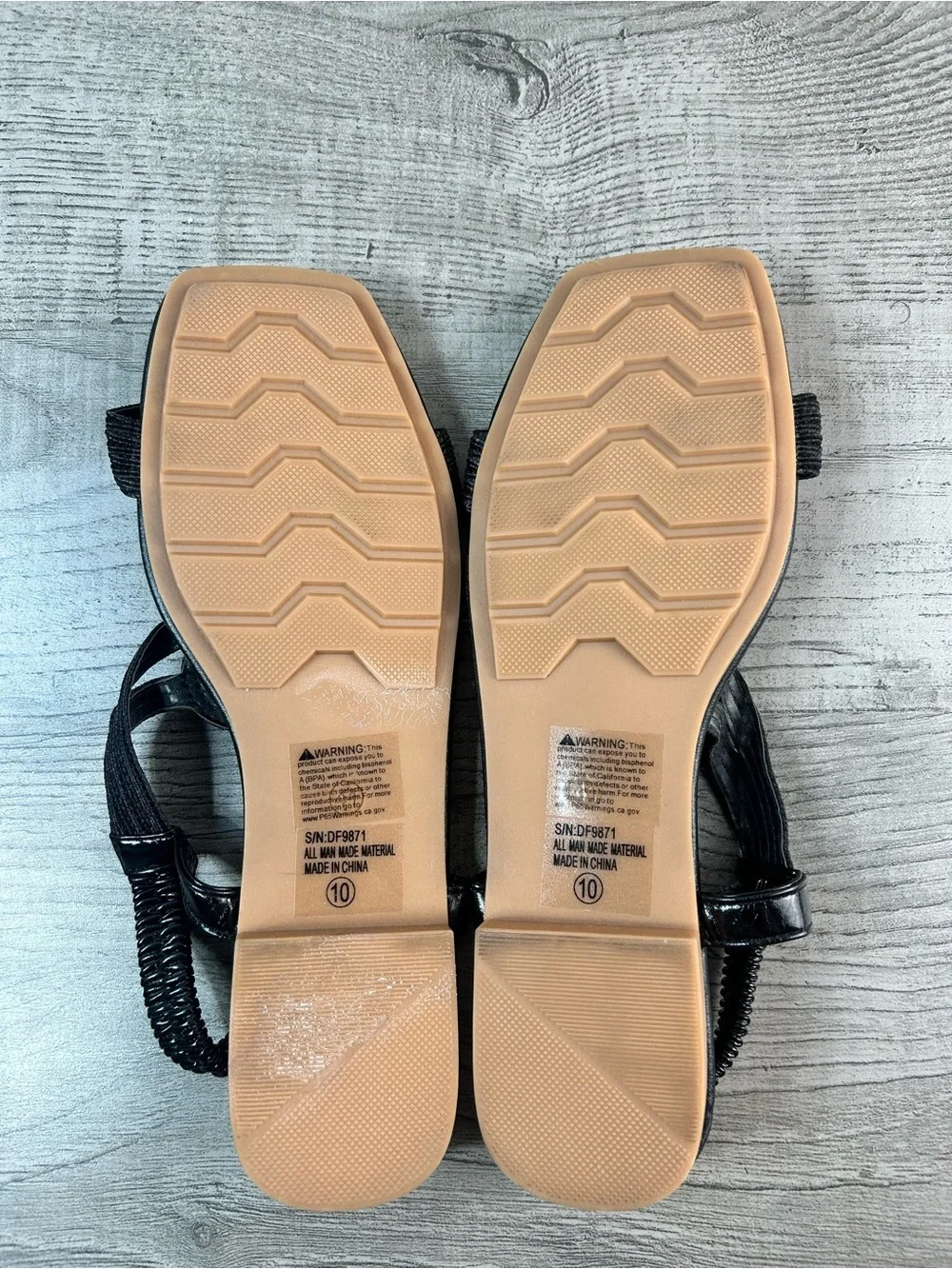 Women's Sandals Black with Turquoise, Red & Yellow Accents Size 10(41-41.5)